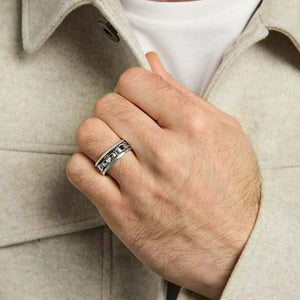 Sterling Silver Men's Oxidized Claddagh Ring - Creative Irish Gifts