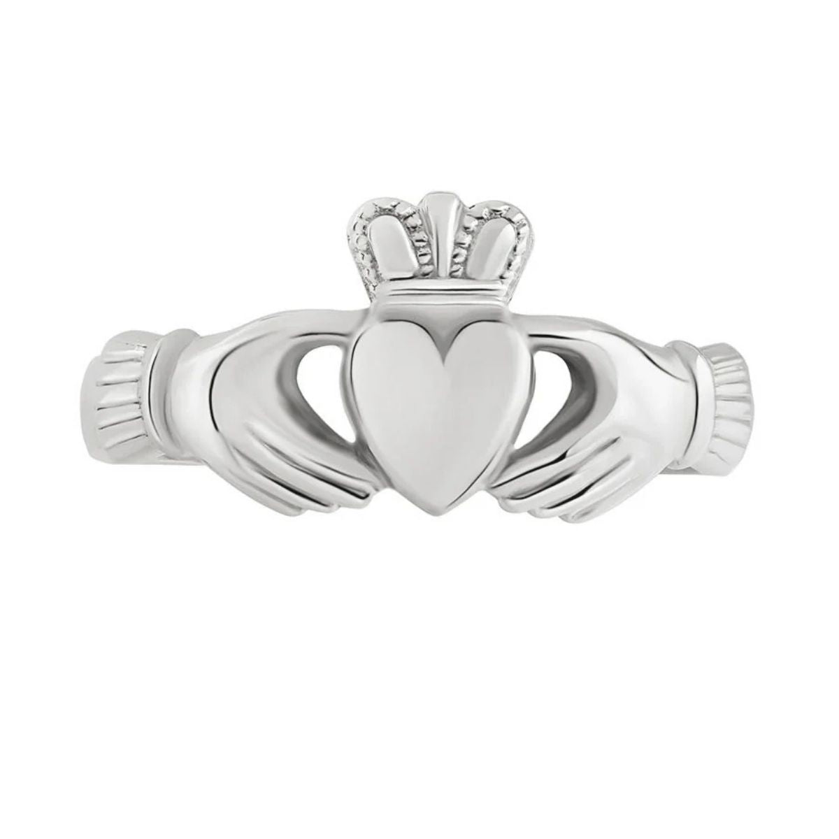 Sterling Silver Womens Heavy Claddagh Ring Studio Creative Irish Gifts