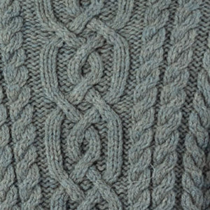 Women's Classic Aran Knit Cable Coat