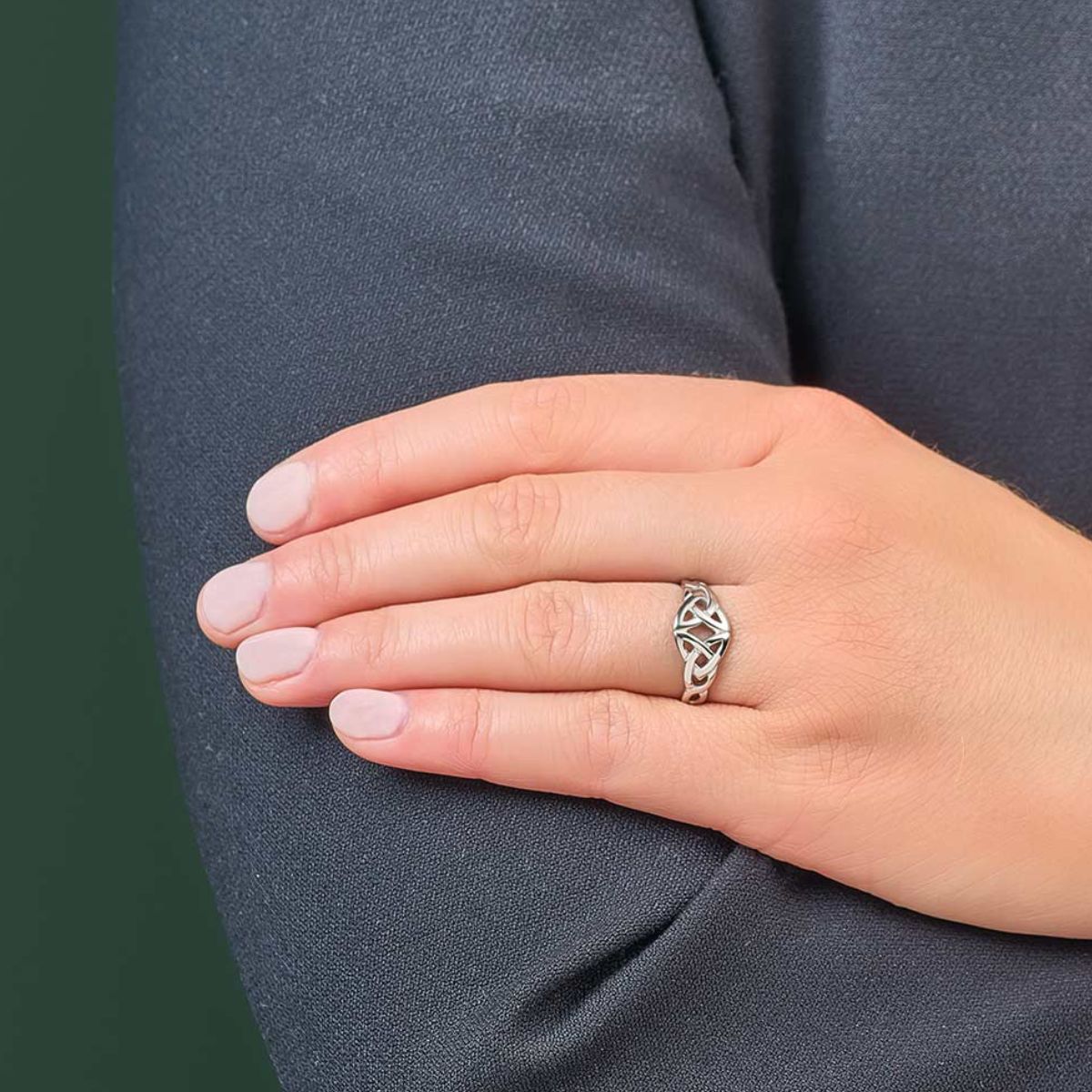 Sterling Silver Celtic Ring Lifestyle - Creative Irish Gifts