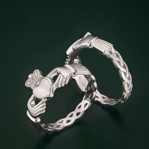 Sterling Silver Claddagh Weave Ring Creative Irish Gifts