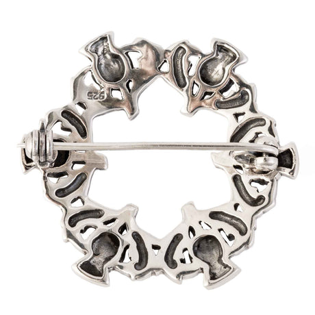 Sterling Silver Scottish Thistle Brooch Pin - Creative Irish Gifts