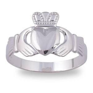 Sterling Silver Women's Family Claddagh Ring - Creative Irish Gifts