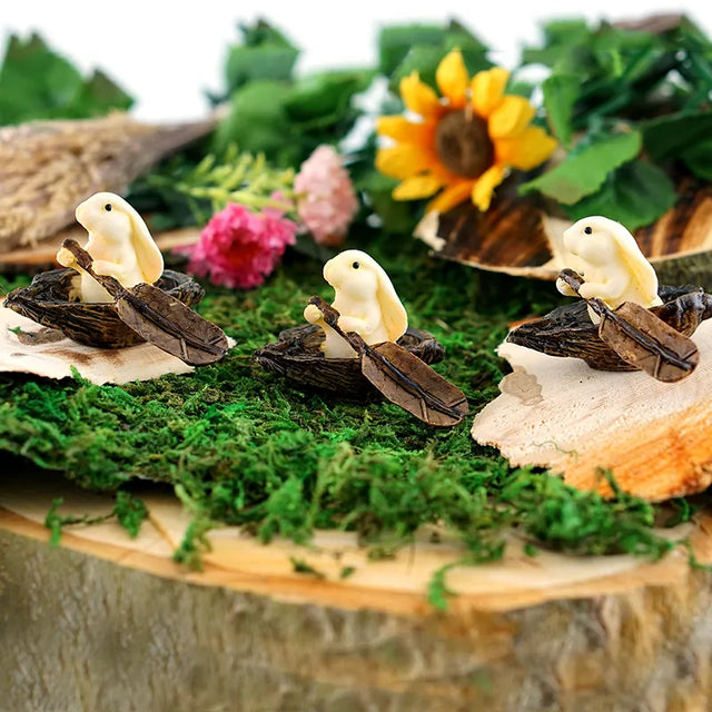 TLT-4033 Hand Painted Bunny Irish Garden Figurines Creative Irish gift