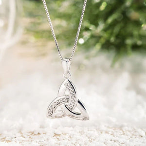 Trinity Knot Sterling Silver Pendant-Creative Irish Gifts