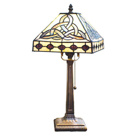 Trinity Knot Stained Glass Lamp - Creative Irish Gifts