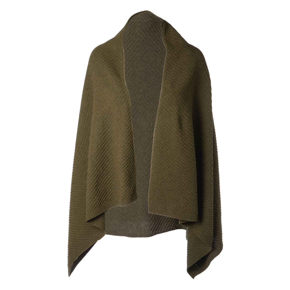 Lambswool Shawl, Army Green - Creative Irish Gifts
