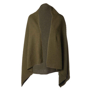 Lambswool Shawl, Army Green - Creative Irish Gifts