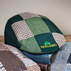 Irish Blessing Patchwork Flat Cap