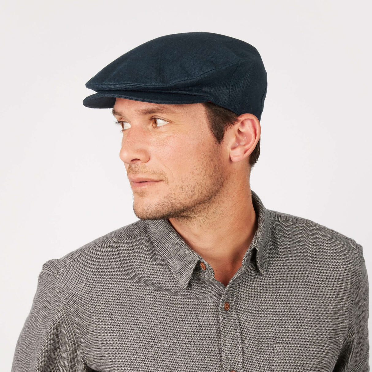 Men's Irish Linen Flat Cap