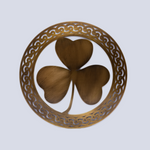 Shamrock Wall Hanger - Brass - Creative Irish Gifts