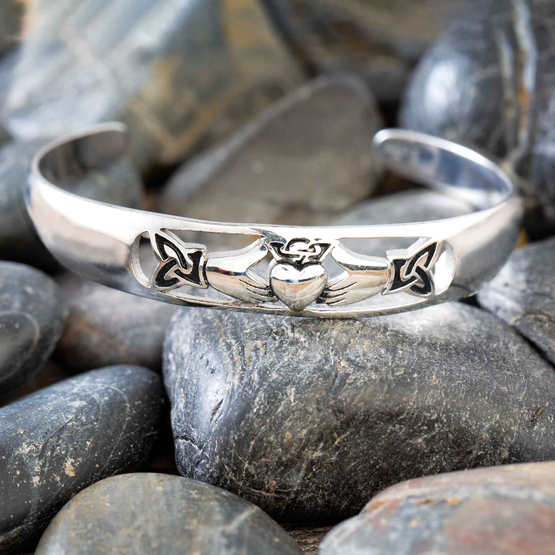 Claddagh Cuff Bracelet