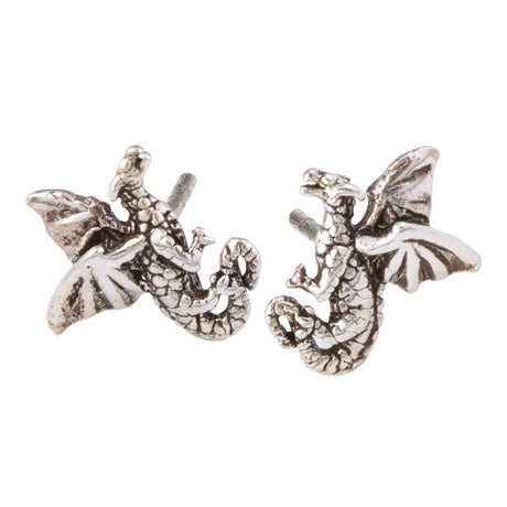 Celtic Flying Dragon Stud Earrings - Creative Irish Gifts