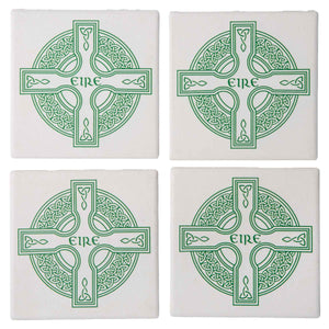 Eire Stamp Stone Coaster Set - Creative Irish Gifts