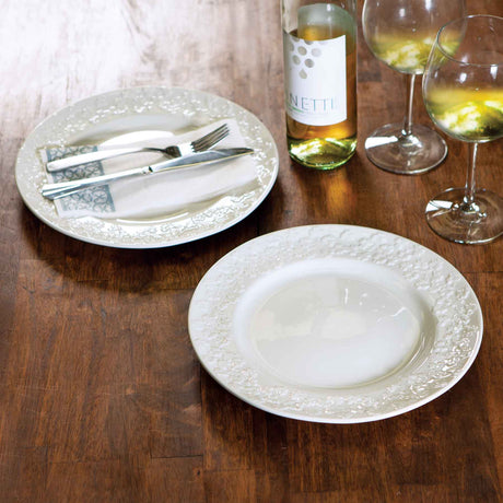 Belleek Field of Shamrocks Set of 2 Dinner Plates - Creative Irish Gifts