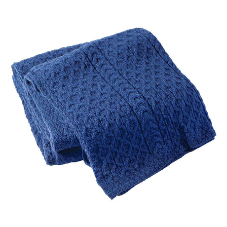 Honeycomb King Throw, Blue - Creative Irish Gifts