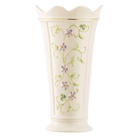 Belleek Classic Irish Flax 9.5" Vase - Creative Irish Gifts