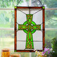 Celtic Cross Stained Glass Window Hanging - Creative Irish Gifts