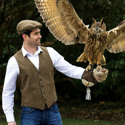 Brown Tweed Vest - Creative Irish Gifts