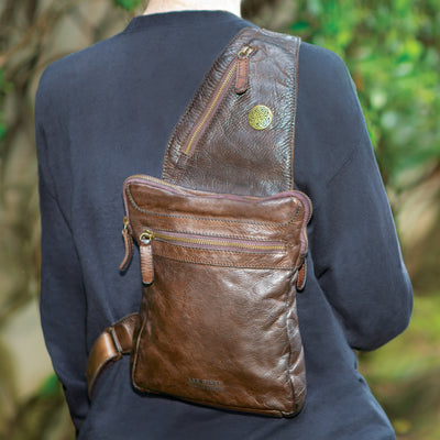 Celtic Leather Sling Bag - Creative Irish Gifts