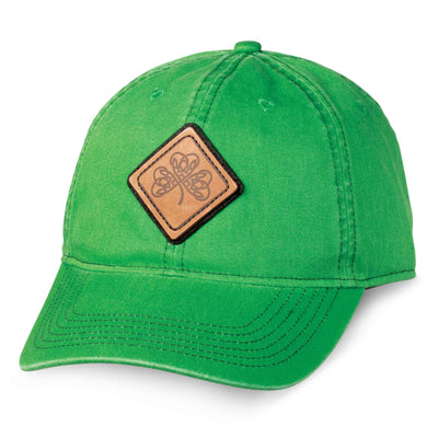 Kelly Green Hat with Leather Patch - Creative Irish Gifts