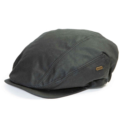 Waxed Newsboy Cap- Waterproof- Black - Creative Irish Gifts