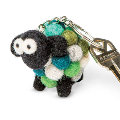 Wool Sheep Keychain - Creative Irish Gifts