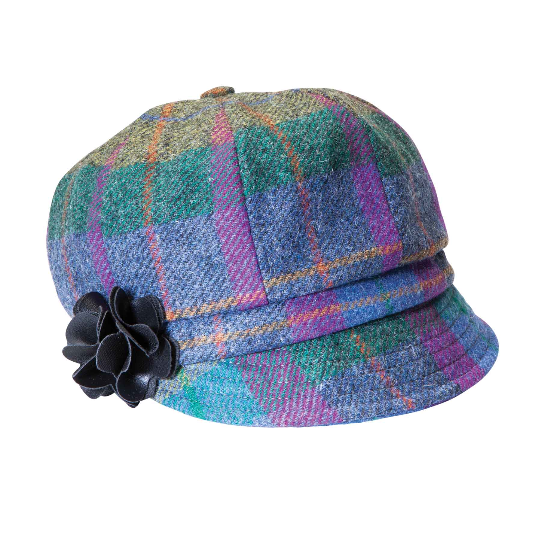 Women s Purple Plaid Newsboy Hat Creative Irish Gifts