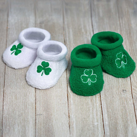 Shamrock Baby Booties - Creative Irish Gifts