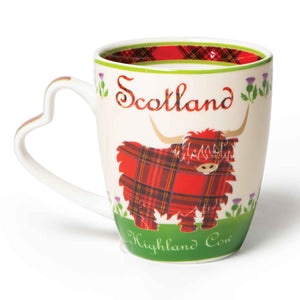 Bone China Highland Cow Coffee Mug-Creative Irish gift.