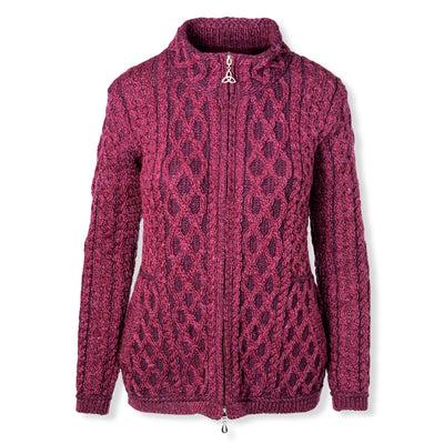 Zip Front Cardigan - Creative Irish Gifts