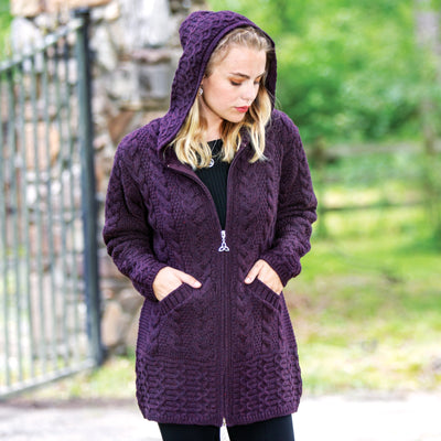 Hooded Long Cardigan - Creative Irish Gifts