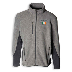 Ireland Flag Zip Up Fleece Jacket - Creative Irish Gifts