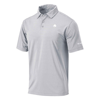 Columbia Omni-Wick Smooth Roll Polo, Grey Stripe - Creative Irish Gifts