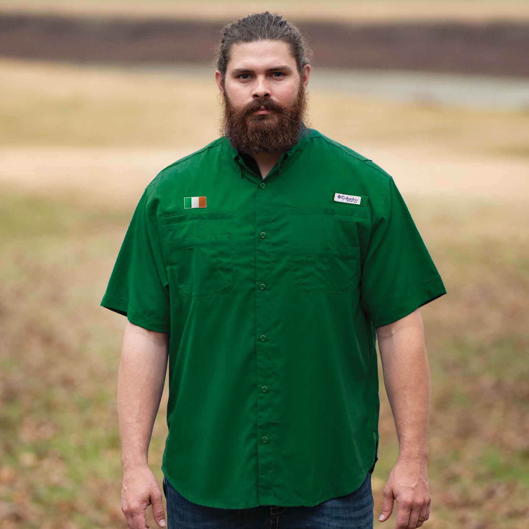Green deals columbia shirt