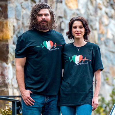 Irish Heartbeat T-Shirt - Creative Irish Gifts