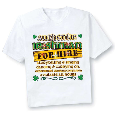 Authentic Irishman Flashing T-Shirt - Creative Irish Gifts