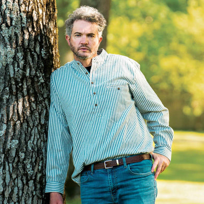 Classic Button Front Grandfather Shirt - Creative Irish Gifts