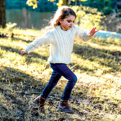 Children's Classic Aran Sweater - Creative Irish Gifts