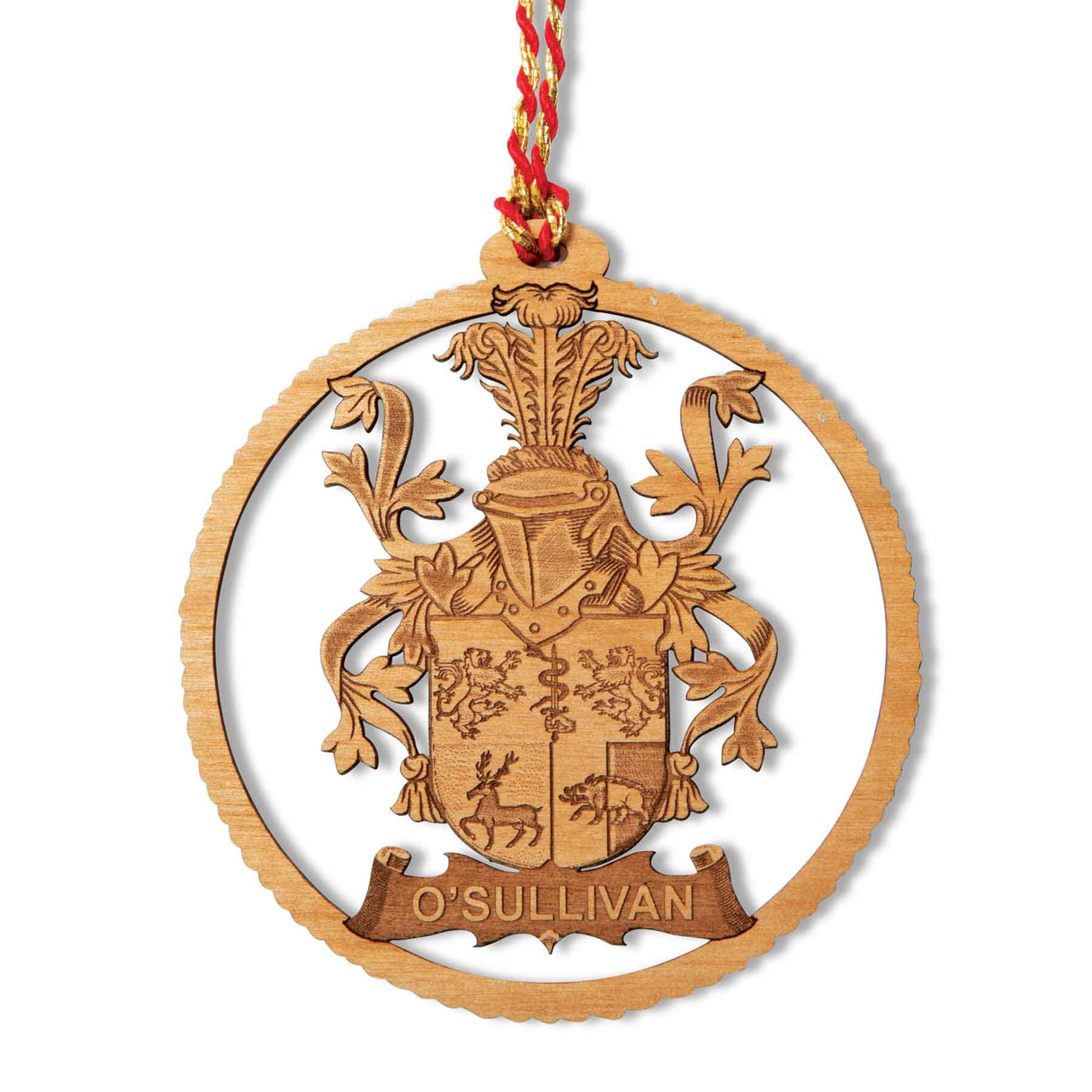 Personalized Coat of Arms Christmas Ornament - Creative Irish Gifts