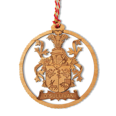 Personalized Coat of Arms Christmas Ornament - Creative Irish Gifts