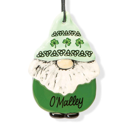 Personalized Irish Gnome Ornament - Creative Irish Gifts