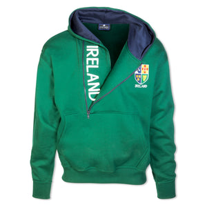 HIHZ-BOTTLE-Ireland Half Zip Hoodie Green Creative Irish Gifts.