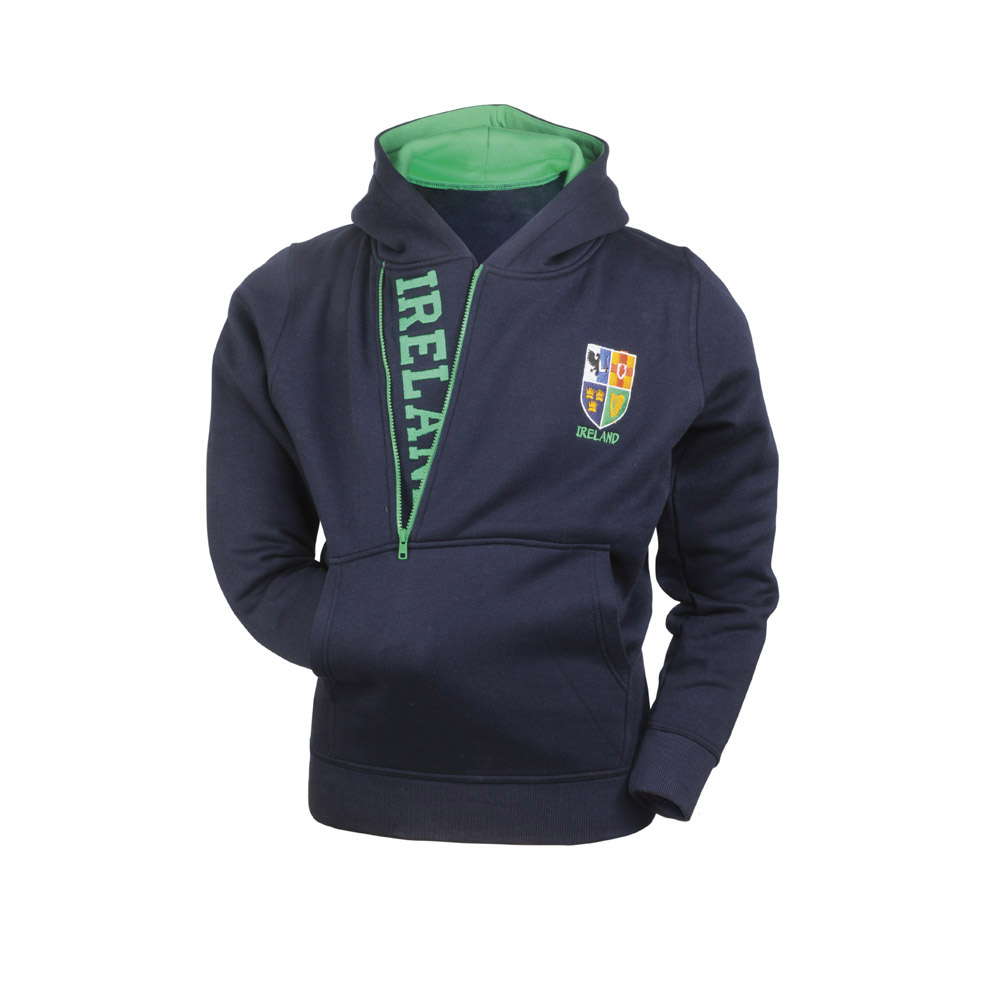 HIHZ-NAVY-SIreland Half Zip Hoodie - Creative Irish Gifts