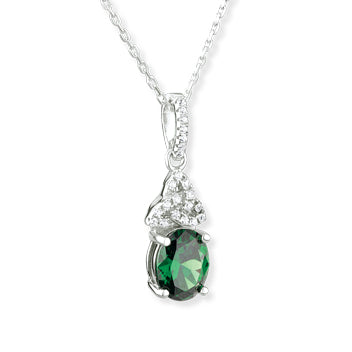 Trinity Knot Emerald Necklace - Creative Irish Gifts