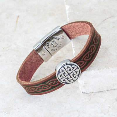 Celtic Knot Bracelet- Brown - Creative Irish Gifts