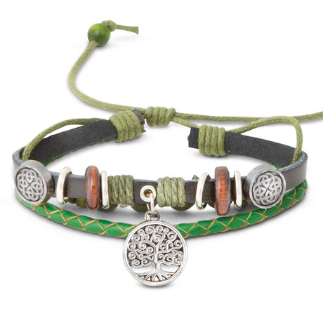 Tree of Life Leather Bracelet - Creative Irish Gifts