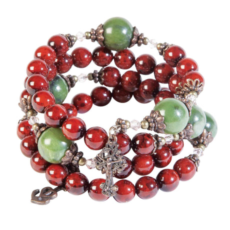 Connemara Marble Rosary Bracelet - Creative Irish Gifts
