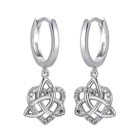 Trinity Knot Heart Earrings - Creative Irish Gifts