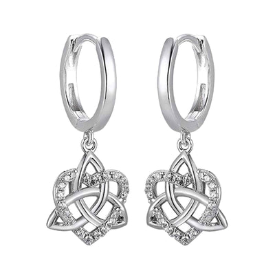 Trinity Knot Heart Earrings - Creative Irish Gifts
